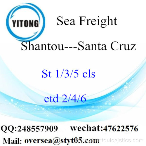 Shantou Port LCL Consolidation To Santa Cruz